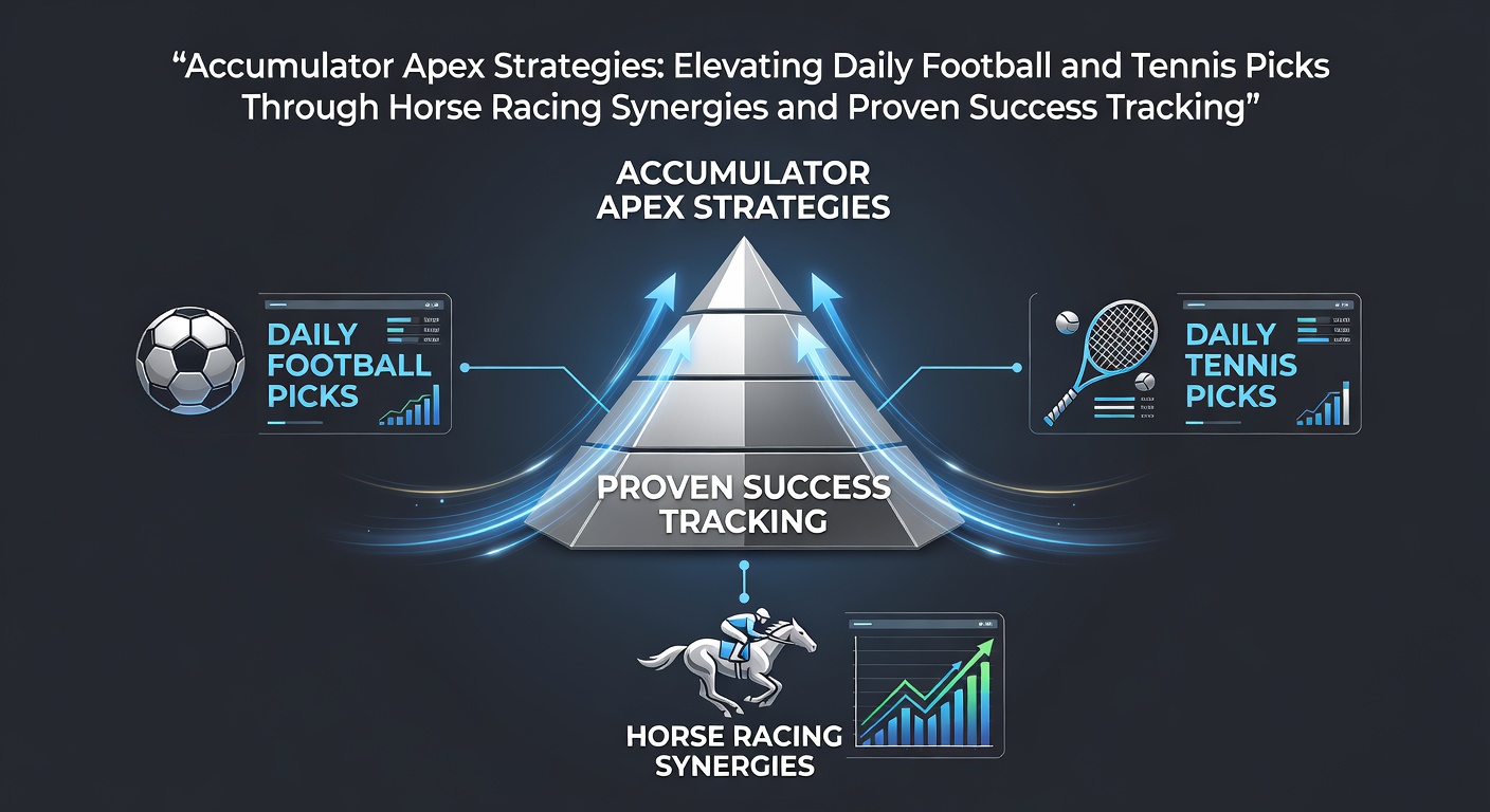 Graph showing intertwined lines representing synergies between horse racing odds, football accumulators, and tennis daily picks, highlighting peak performance metrics.