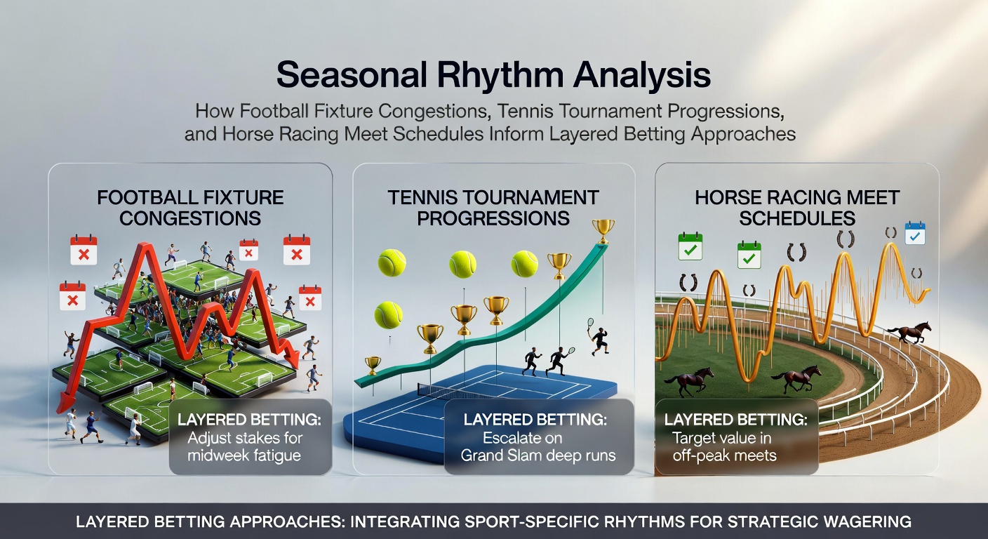 Football players during a congested midweek fixture period with crowded stadium adn schedule graphics overlay