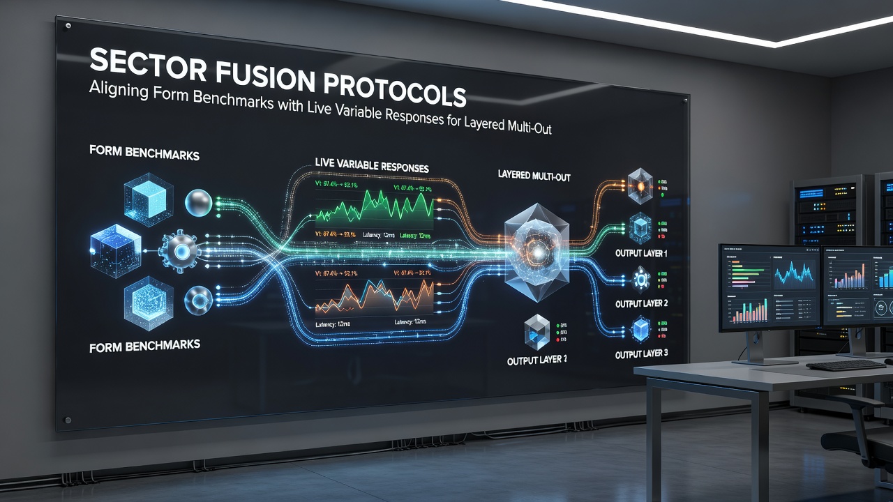 Flowchart illustrating layered multi-outcome stability with fusion points between form data and live responses