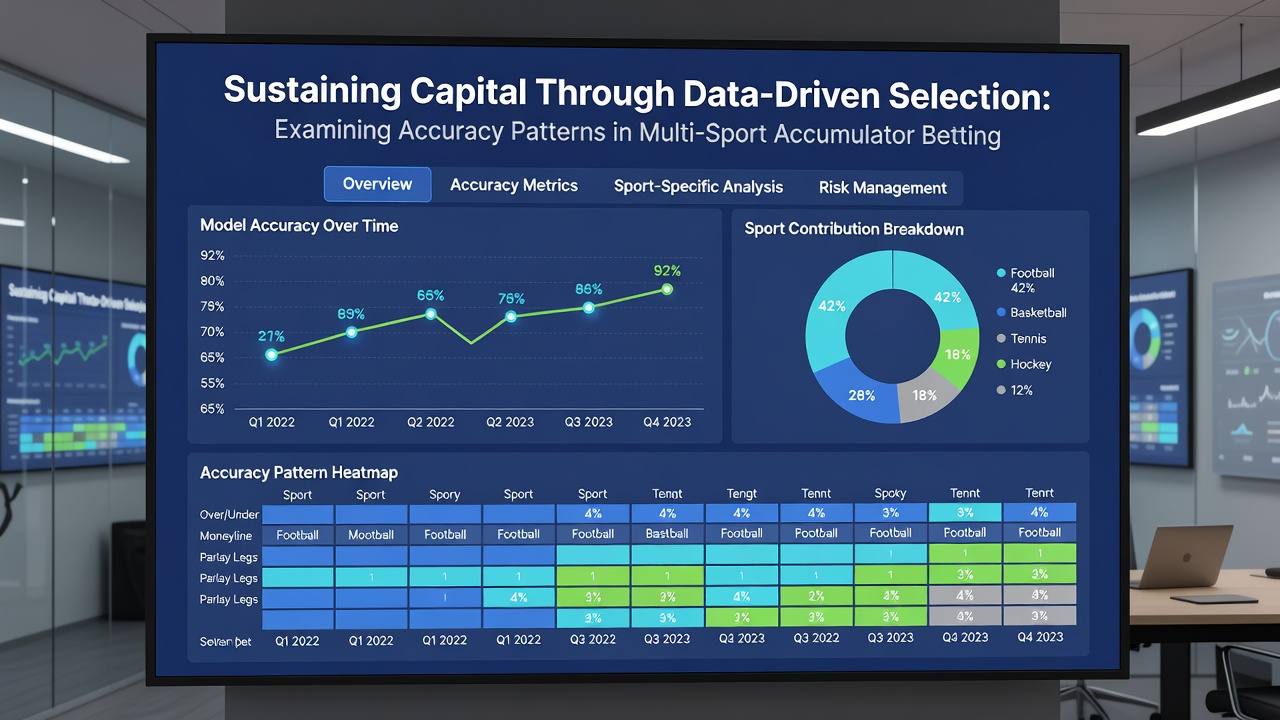 Chart illustrating capital retention rates when data-driven adjustments are applied to live accumulator bets