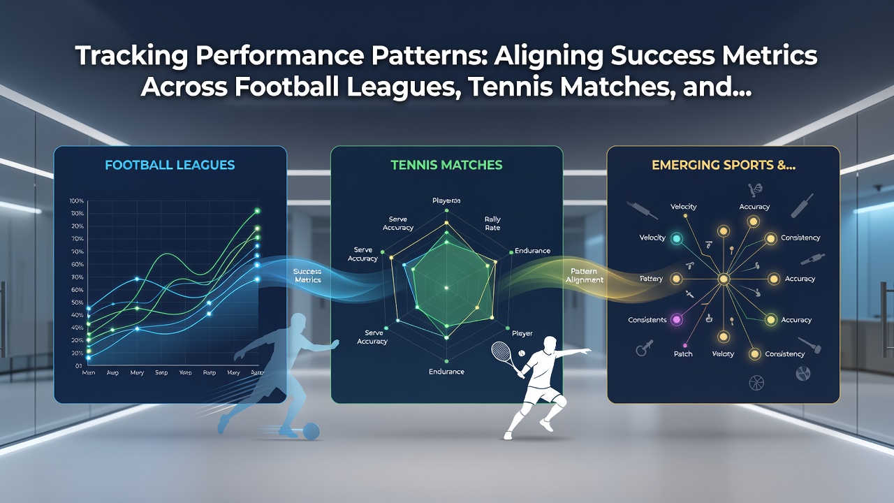 Infographic comparing success metrics from football, tennis, and horse events with optimized stake allocation examples