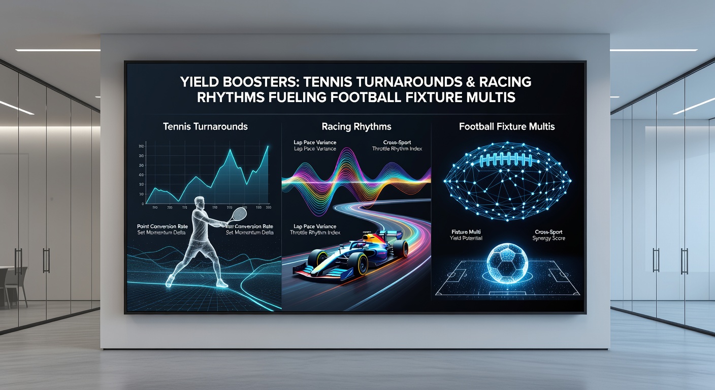 Horse racing field thundering down the track, highlighting rhythmic form patterns in a competitive sprint race